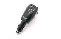 Καθολικός USB χαμηλής θερμοκρασίας διπλός USB αυτοκινήτων βραχυκυκλώματος λιμένας φορτιστών 5V 3.0A